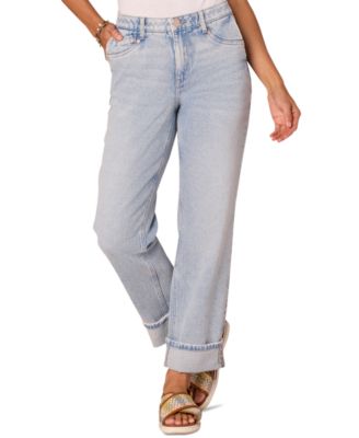 Democracy - Petite "Ab" Solution High-Rise Boyfriend Jeans