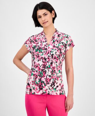 Kasper - Floral-Print Top, Regular & Petite