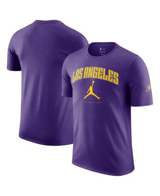 Jordan - Men's and Women's Purple Los Angeles Lakers Essential Cities T-Shirt