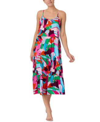 Sanctuary - Women's Printed Tiered Midi Nightgown