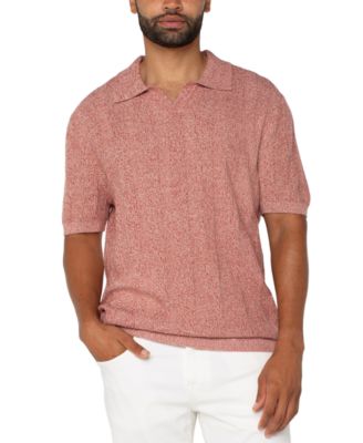 Liverpool Los Angeles - Men's Relaxed-Fit Sweater-Knit Polo Shirt