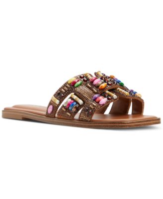 ALDO - Women's Eleny Embellished Slide Flat Sandals