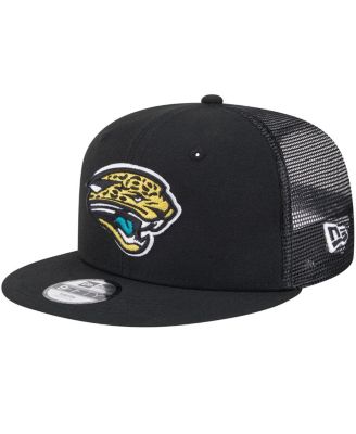 New Era - Big Boys and Girls Black Jacksonville Jaguars Main Trucker Snapback Hat