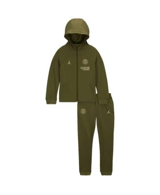 Jordan - Preschool Olive Paris Saint-Germain 2023/24 Fourth Strike Tracksuit Set