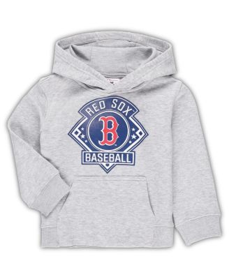 Outerstuff - Toddler Heather Gray Boston Red Sox Fence Swinger Pullover Hoodie