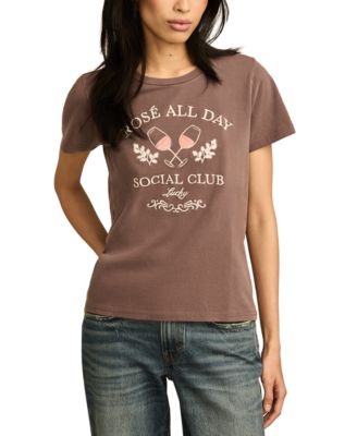 Lucky Brand - Women's Rose All Day Crewneck T-Shirt