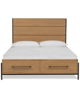 Furniture - Linstead Twin Panel Storage Bed