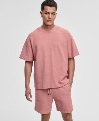 Mode of One - Men's Oversized-Fit Textured Sweatshirt