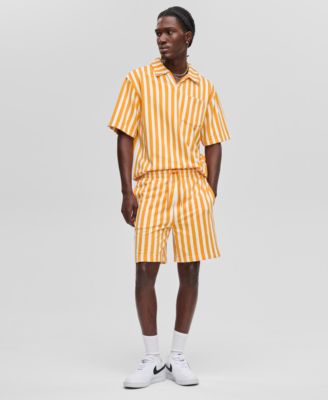 Mode of One - Men's Vertical Stripe Terry Shorts
