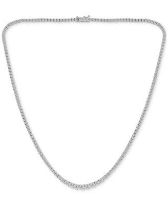 Macy's - Diamond Tennis Necklace (8 ct. t.w.) in 14k White Gold