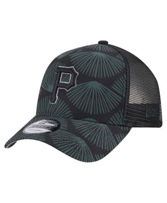 New Era - Men's Black Pittsburgh Pirates 9FORTY A-Frame Trucker Adjustable Hat