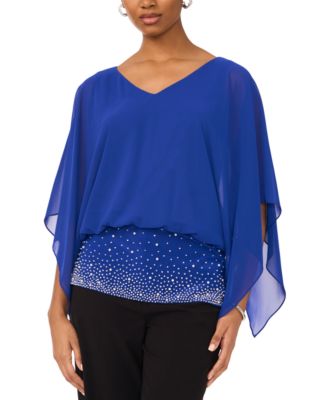 MSK - Women's V-Neck Dolman-Sleeve Top
