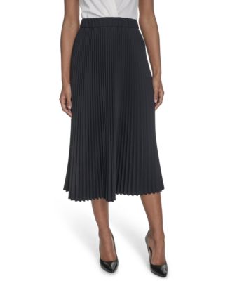 Calvin Klein - Women's Pleated Pull-On Midi Skirt