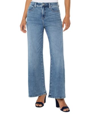 Liverpool Los Angeles - Petite Stride High-Rise Wide-Leg Jeans