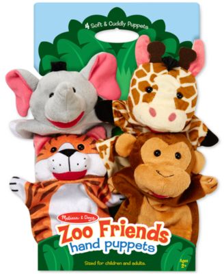 Melissa and Doug - Kids' Zoo Friends Hand Puppets Set Product Description