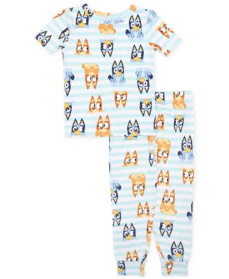 Bluey - Toddler Boys Short-Sleeve Top & Pants Pajamas, 2 Piece Set