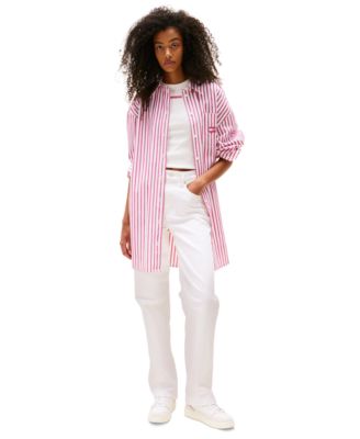 Tommy Jeans - Women's Cotton Oversized Mini Shirt Dress
