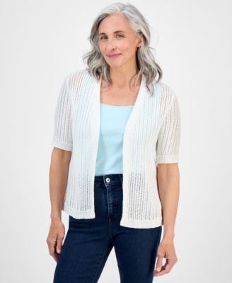 Style & Co - Petite Summer Cotton Cardigan, Exclusively at Macy's
