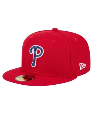 New Era - Men's Red Philadelphia Phillies Checkered Under visor 59FIFTY Hat