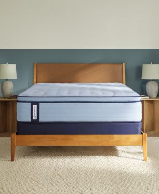 Sealy - Posturepedic Seafield 14" Medium Euro Pillowtop Mattress Set - Queen