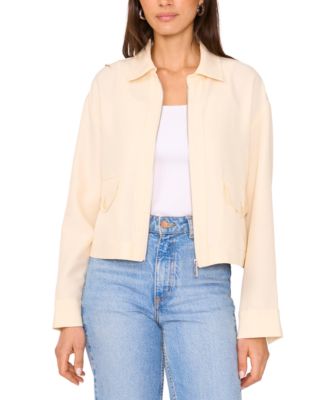 Vince Camuto - Women's Point-Collar Zip-Front Jacket