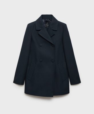 MANGO - Women's Double-Breasted Lapels Coat