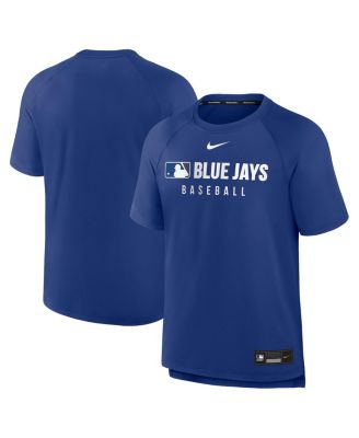 Nike - Men's Royal Toronto Blue Jays Authentic Collection Pregame Raglan Performance T-Shirt
