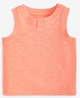 First Impressions - Baby Boys Solid Henley Tank Top