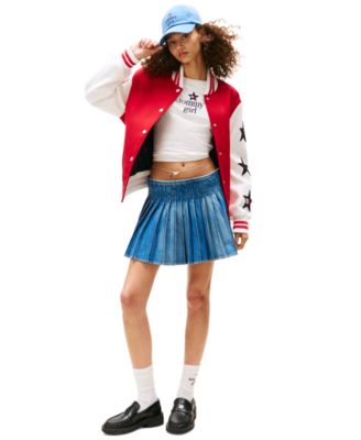 Tommy Jeans - Women's Tommy Girl Pleated Denim Skirt