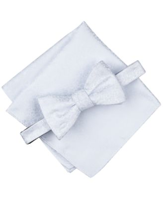 Bar III - Men's Floral Bow Tie & Pocket Square Set