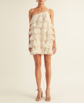 AROSE STUDIO, INC - Women's Olivia Printed Tiered Sleeveless Shift Dress