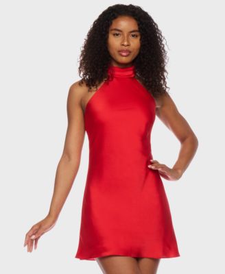 Alex & Sophia - Juniors' Open-Back Halter Dress