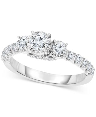 Macy's - Diamond Engagement Ring (1 ct. t.w.) in 14k White Gold