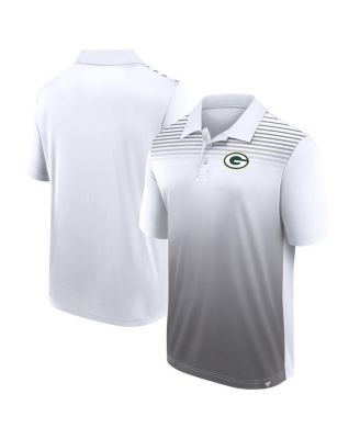 Logo Athletic - Men's White/Gray Green Bay Packers Sandlot Game Polo Shirt