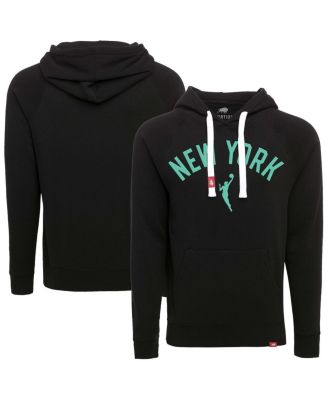 Sportiqe - Men's and Women's Heather Black New York Liberty Olsen Tri-Blend Pullover Hoodie