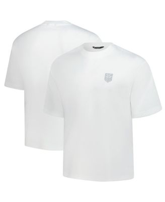 LevelWear - Men's and Women's White USMNT Luxe Signature Knit T-Shirt