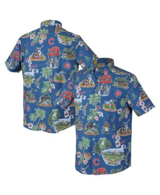 Reyn Spooner - Men's Royal Chicago Cubs Scenic Tri-Blend Button-Down Shirt