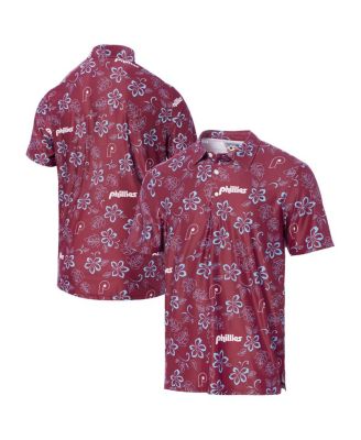 Reyn Spooner - Men's Maroon Philadelphia Phillies Cooperstown Collection Performance Polo