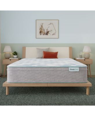 Beautyrest - Bashful Lullaby 12.25" Medium Euro Top Mattress Set - Queen Split
