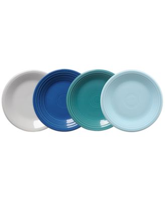 Fiesta - Coastal Blues Classic Rim Salad Plates, Set of 4