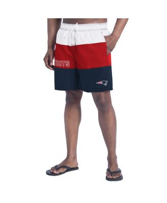 G-III Sports by Carl Banks - Men's Navy/Red New England Patriots Sunrise Volley Swim Shorts
