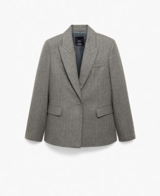 MANGO - Women's Virgin Wool Suit Jacket
