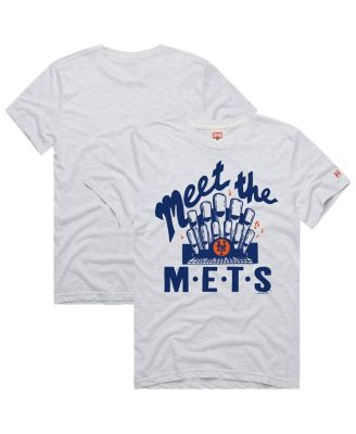 Homage - Men's White New York Mets Hyper Local Tri-Blend T-Shirt