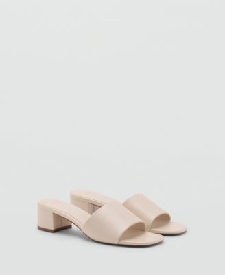 MANGO - Women's Strap Block-Heel Sandals