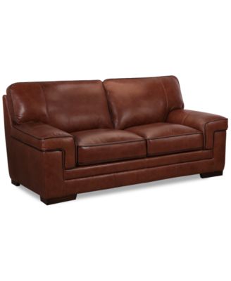 Furniture - Myars Leather Loveseat