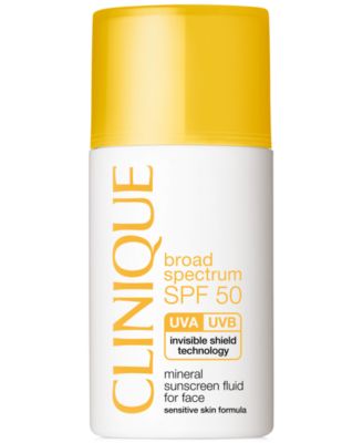 Clinique - Broad Spectrum SPF 50 Mineral Sunscreen Fluid For Face, 1 oz.