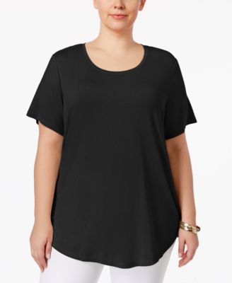 JM Collection - Plus Size Short-Sleeve Top