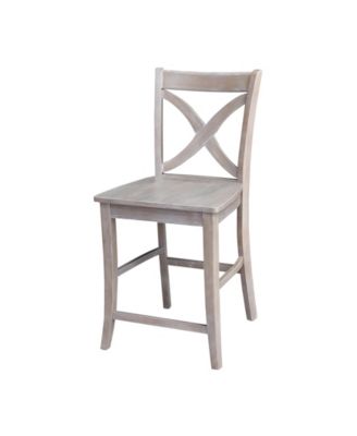 International Concepts - Cosmo Counterheight Stool - 24"Seat Height - WaSeat Heighted FiniSeat Height