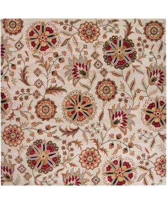 Livabliss - Athena ATH-5035 Dark Brown 4' Square Area Rug