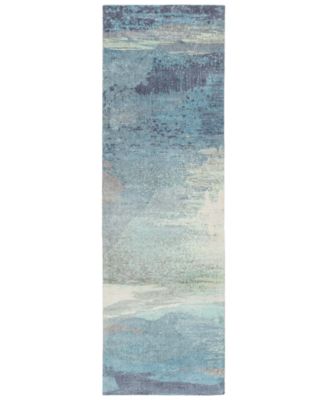 Livabliss - Felicity FCT-8000 Sky Blue 2'6" x 8' Runner Area Rug
